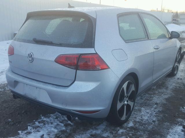 3VWY47AUXFM102622 - 2015 VOLKSWAGEN GTI SILVER photo 4