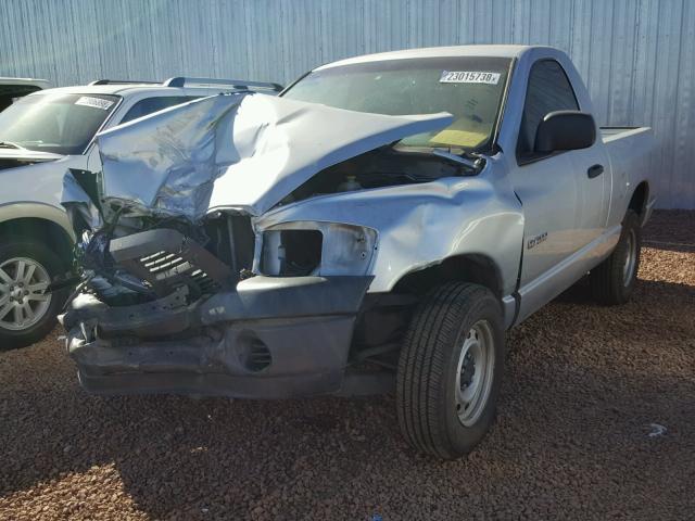 1D7HA16K28J113992 - 2008 DODGE RAM 1500 S GRAY photo 2