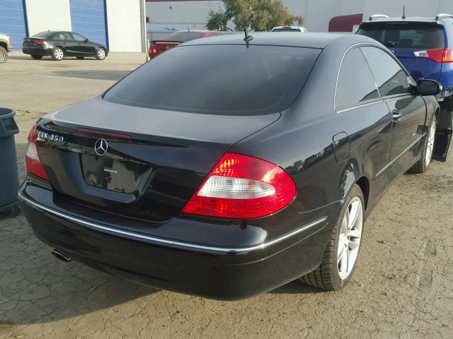 WDBTJ56H47F215861 - 2007 MERCEDES-BENZ CLK 350 BLACK photo 4