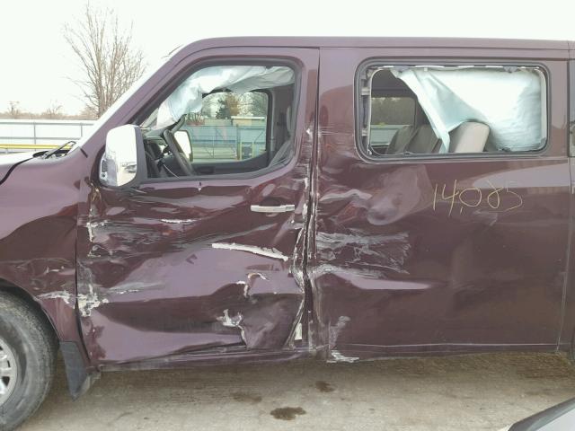 5BZAF0AA9FN851087 - 2015 NISSAN NV 3500 PURPLE photo 9