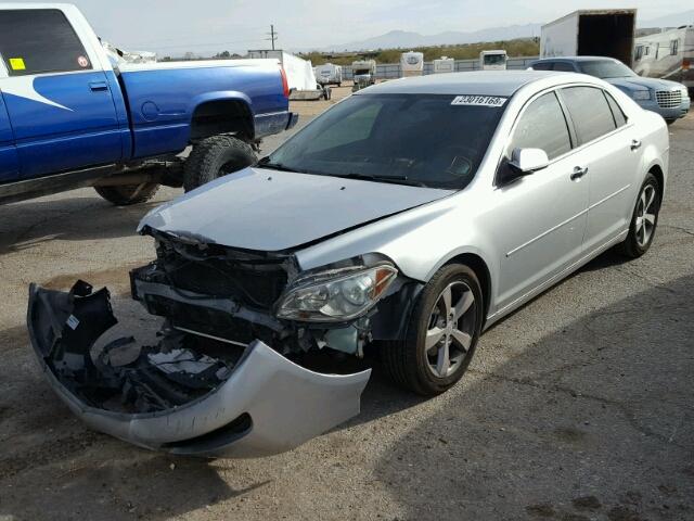 1G1ZC5E05CF392505 - 2012 CHEVROLET MALIBU 1LT SILVER photo 2