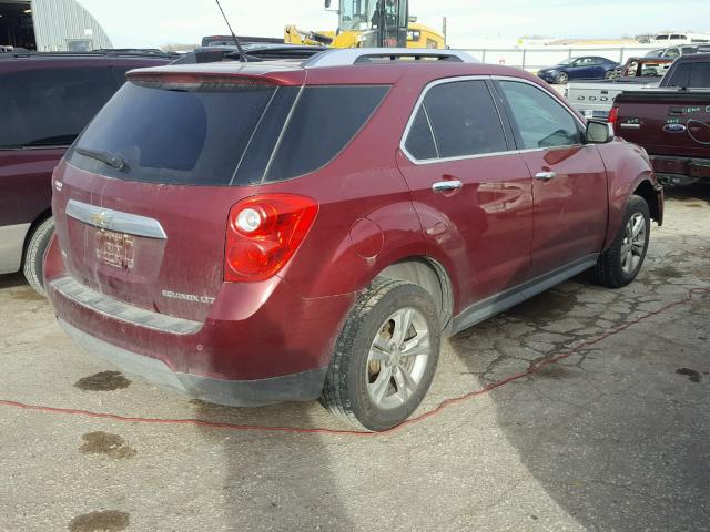 2CNFLGEW0A6388049 - 2010 CHEVROLET EQUINOX LT MAROON photo 4