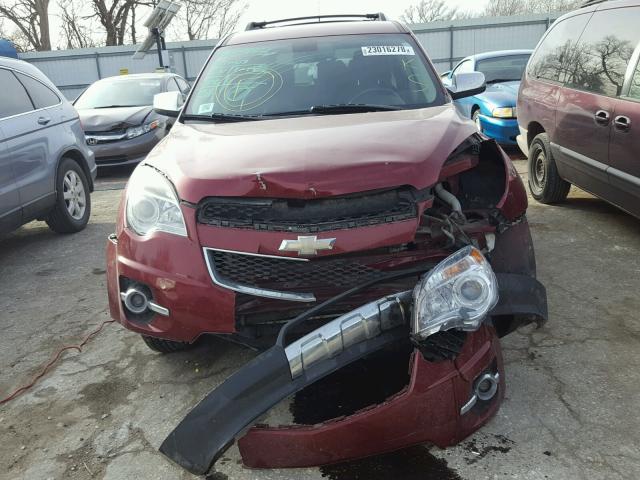 2CNFLGEW0A6388049 - 2010 CHEVROLET EQUINOX LT MAROON photo 9