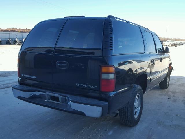 3GNEC16T71G202018 - 2001 CHEVROLET SUBURBAN C BLACK photo 4