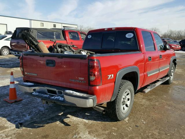 2GCEK13TX51249610 - 2005 CHEVROLET SILVERADO RED photo 4