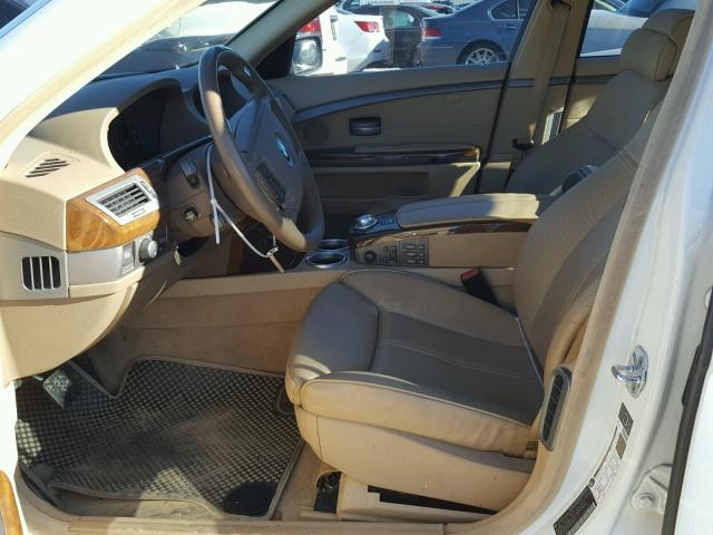 WBAGN63505DS58574 - 2005 BMW 745 LI WHITE photo 5