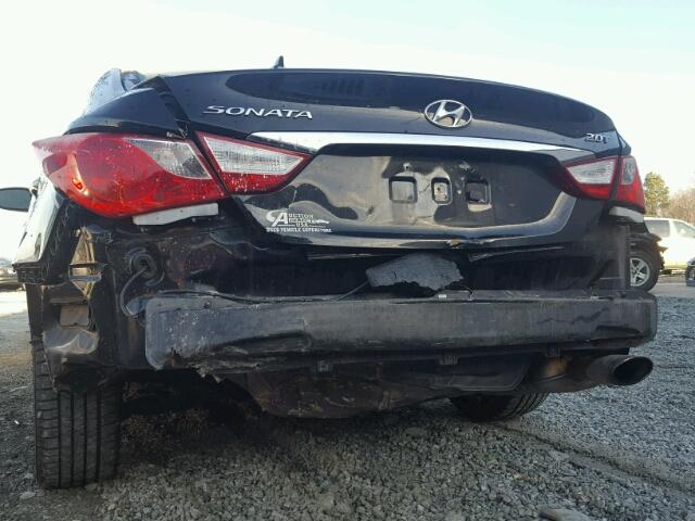 5NPEC4AB0DH531664 - 2013 HYUNDAI SONATA SE BLACK photo 9