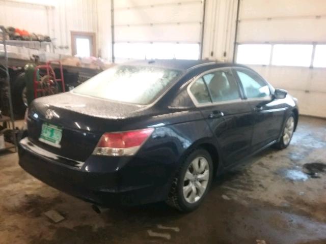 1HGCP26898A074011 - 2008 HONDA ACCORD EXL BLUE photo 4