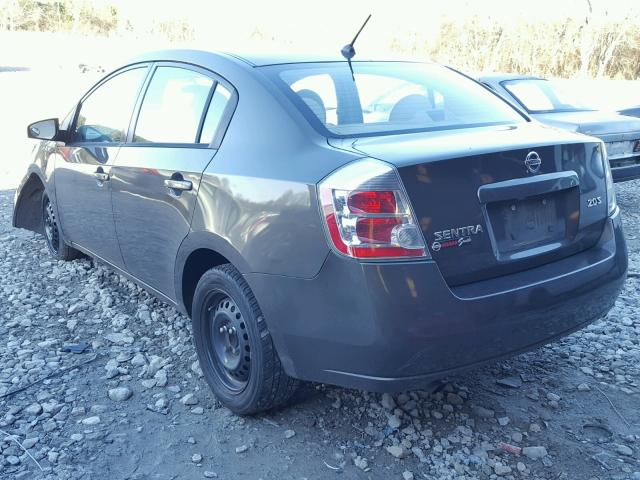 3N1AB61E27L715552 - 2007 NISSAN SENTRA 2.0 GRAY photo 3