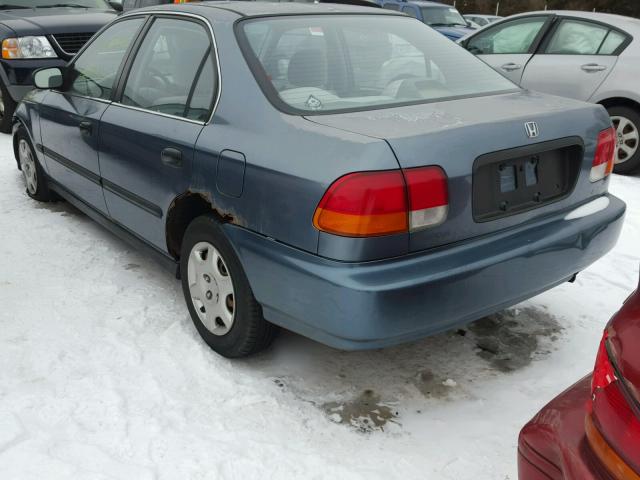 2HGEJ6671VH516477 - 1997 HONDA CIVIC LX BLUE photo 3