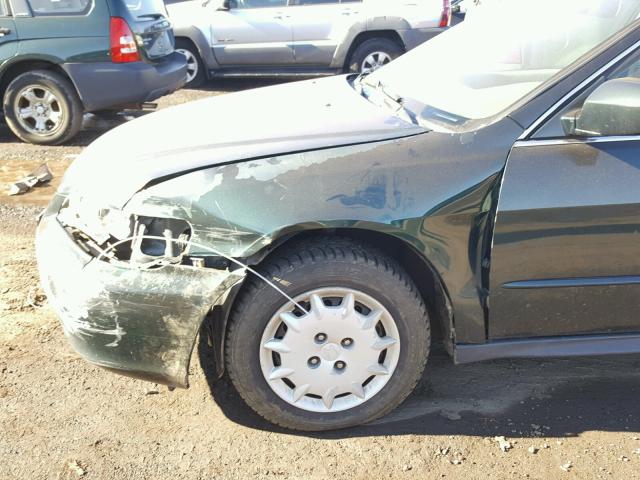 1HGCG66531A020612 - 2001 HONDA ACCORD LX GREEN photo 9