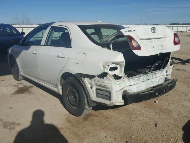 1NXBU4EE4AZ176824 - 2010 TOYOTA COROLLA BA WHITE photo 3