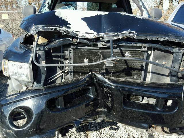 3B7HF13ZX1G762055 - 2001 DODGE RAM 1500 BLACK photo 9