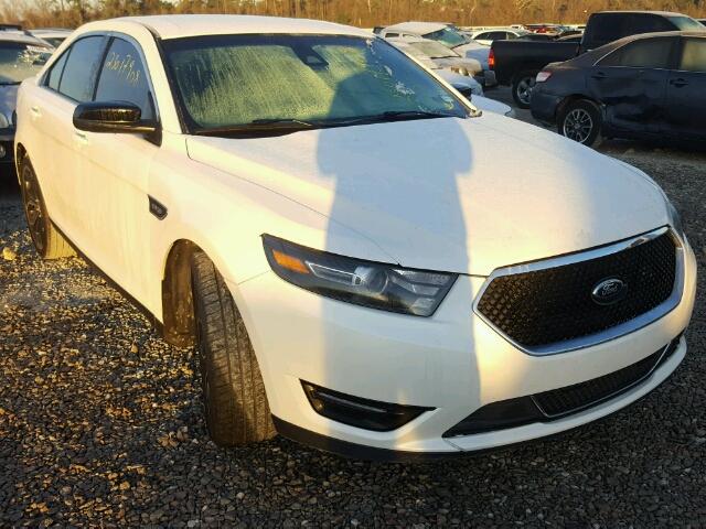 1FAHP2KT2EG127368 - 2014 FORD TAURUS SHO WHITE photo 1