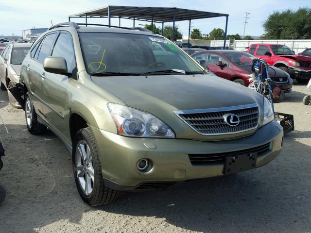 JTJHW31U082043206 - 2008 LEXUS RX 400H GREEN photo 1