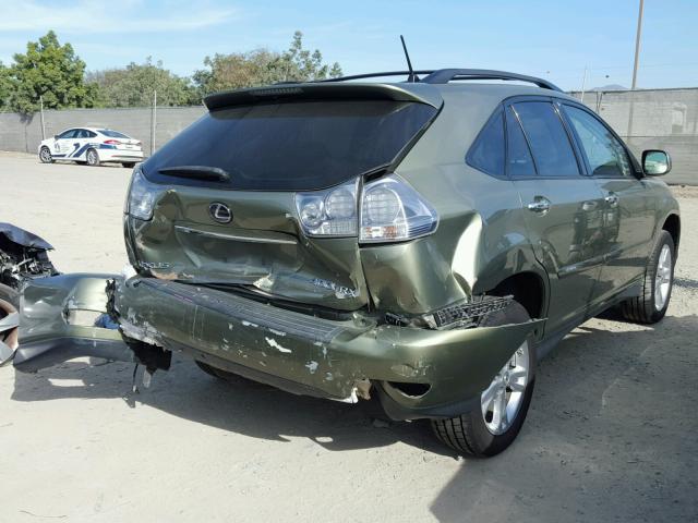 JTJHW31U082043206 - 2008 LEXUS RX 400H GREEN photo 4