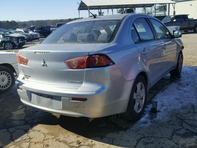 JA3AU26U18U013082 - 2008 MITSUBISHI LANCER ES SILVER photo 4