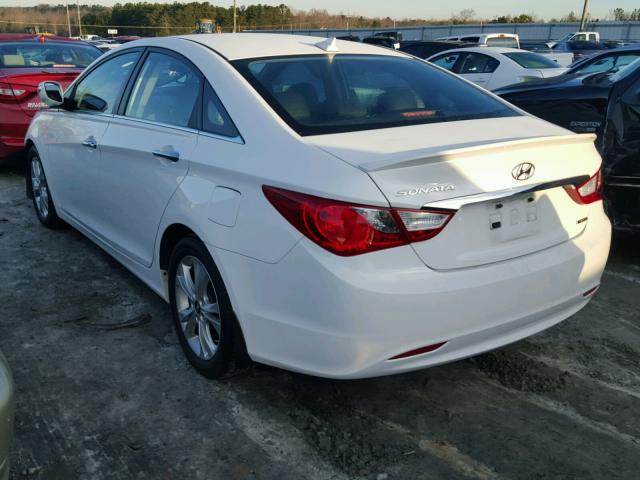 5NPEC4AC8DH722452 - 2013 HYUNDAI SONATA SE WHITE photo 3