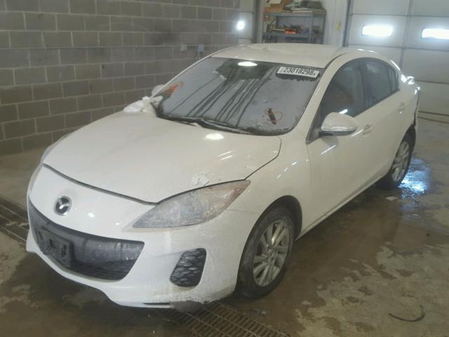 JM1BL1V74C1644983 - 2012 MAZDA 3 I WHITE photo 2