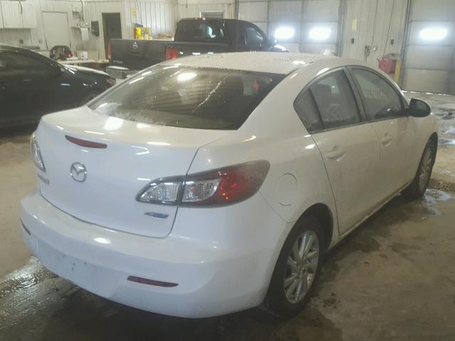 JM1BL1V74C1644983 - 2012 MAZDA 3 I WHITE photo 4