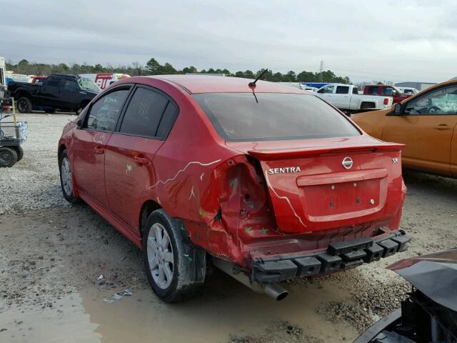 3N1AB6AP9CL784329 - 2012 NISSAN SENTRA 2.0 RED photo 3