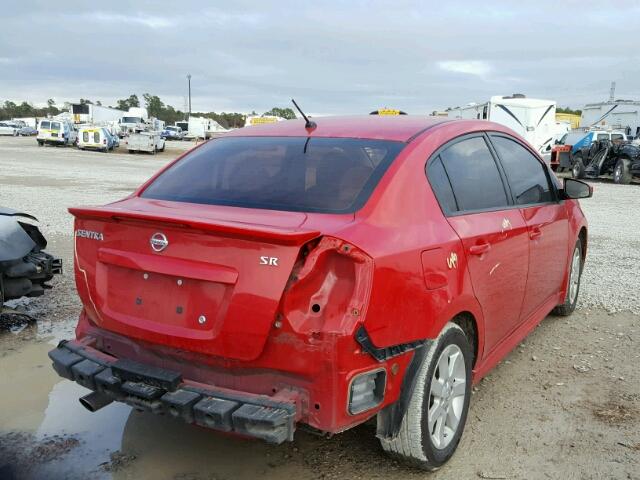 3N1AB6AP9CL784329 - 2012 NISSAN SENTRA 2.0 RED photo 4