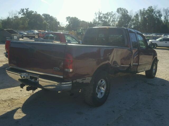 1FTZX1765WNB89517 - 1998 FORD F150 RED photo 4