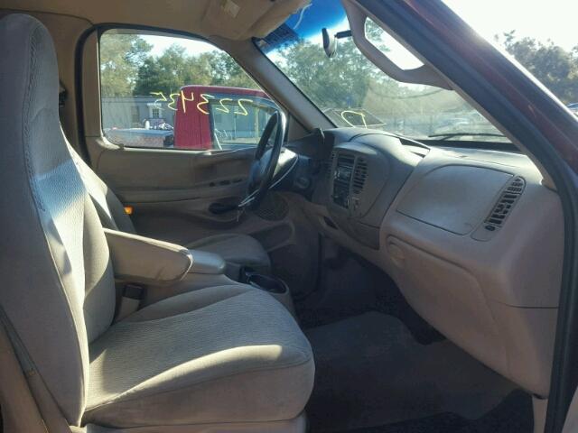 1FTZX1765WNB89517 - 1998 FORD F150 RED photo 5