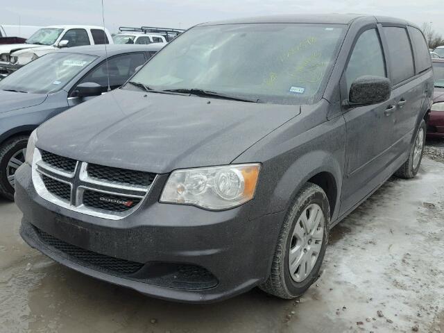 2C4RDGBG5HR666013 - 2017 DODGE GRAND CARA GRAY photo 2