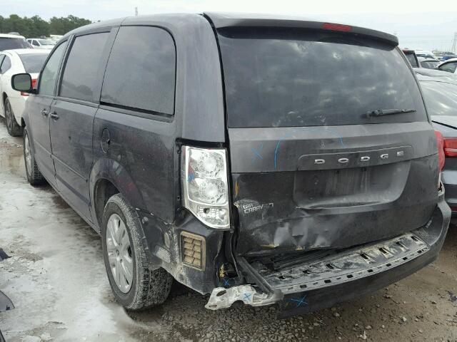 2C4RDGBG5HR666013 - 2017 DODGE GRAND CARA GRAY photo 3