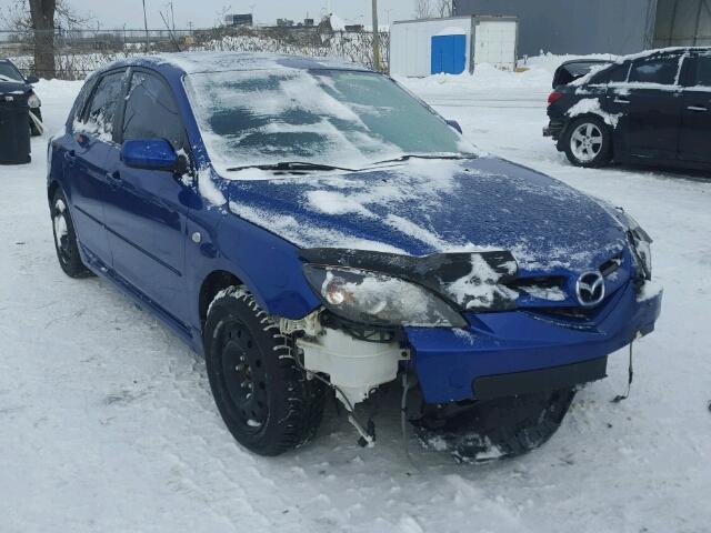 JM1BK343381789131 - 2008 MAZDA 3 HATCHBAC BLUE photo 1