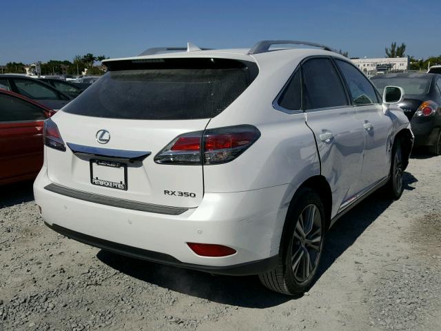 2T2ZK1BA0FC191197 - 2015 LEXUS RX 350 WHITE photo 4