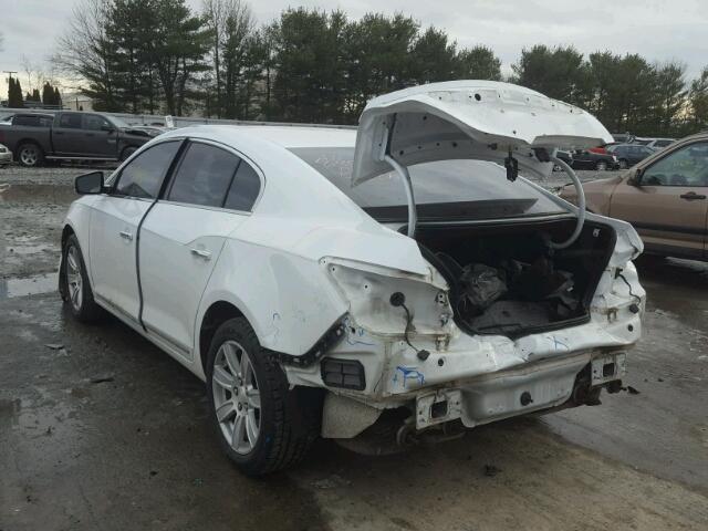 1G4GC5ED1BF124661 - 2011 BUICK LACROSSE C WHITE photo 3