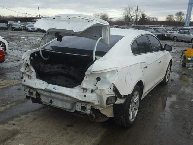 1G4GC5ED1BF124661 - 2011 BUICK LACROSSE C WHITE photo 4