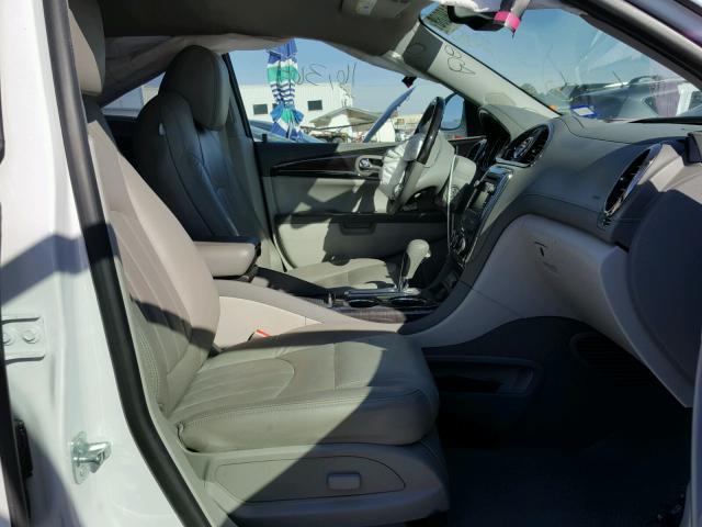 5GAKRAKD9GJ206637 - 2016 BUICK ENCLAVE WHITE photo 5