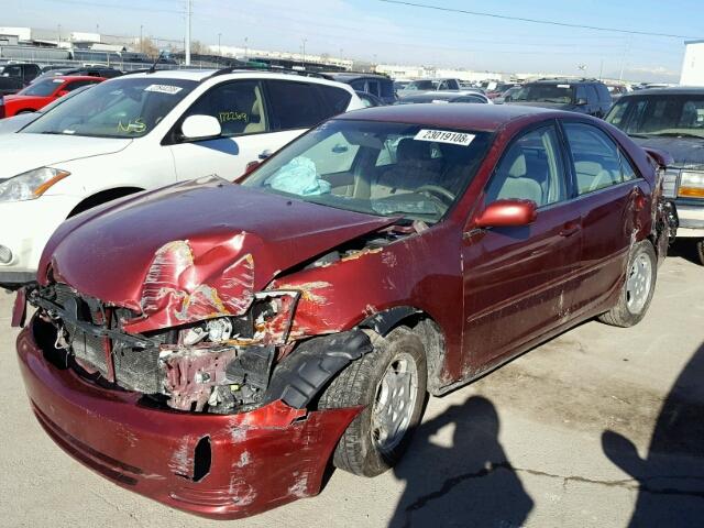 4T1BF32K13U057050 - 2003 TOYOTA CAMRY LE RED photo 2