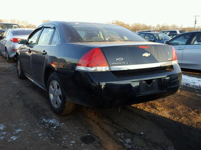 2G1WT57K991240129 - 2009 CHEVROLET IMPALA 1LT BLACK photo 3