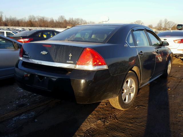 2G1WT57K991240129 - 2009 CHEVROLET IMPALA 1LT BLACK photo 4