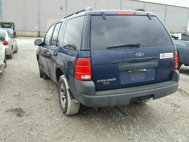 1FMZU62K24UB29283 - 2004 FORD EXPLORER X BLUE photo 3