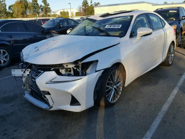 JTHBA1D26H5051605 - 2017 LEXUS IS 200T WHITE photo 2