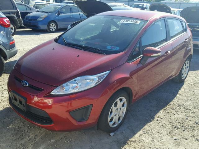 3FADP4EJ9DM171439 - 2013 FORD FIESTA SE RED photo 2