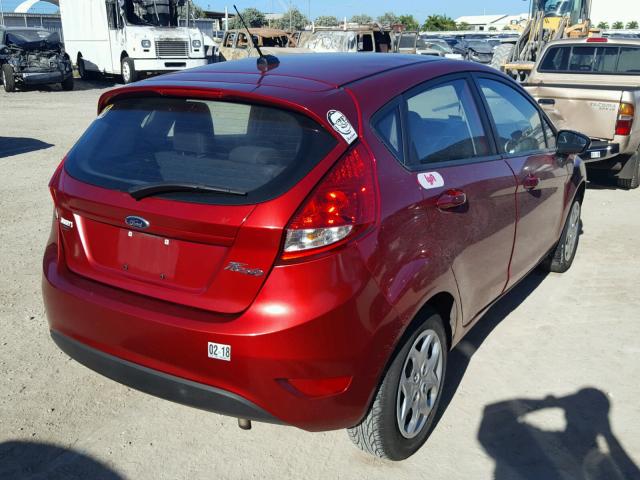 3FADP4EJ9DM171439 - 2013 FORD FIESTA SE RED photo 4