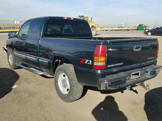 1GCEK19T02E122818 - 2002 CHEVROLET SILVERADO GREEN photo 3