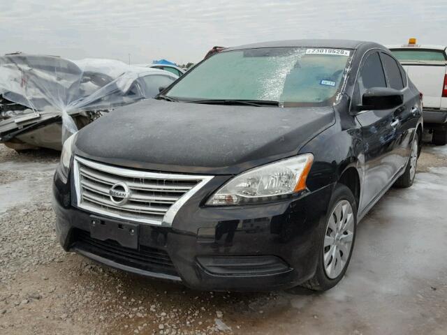 3N1AB7AP6FY279801 - 2015 NISSAN SENTRA S BLACK photo 2