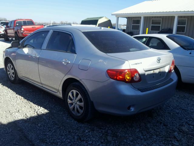 1NXBU4EEXAZ217344 - 2010 TOYOTA COROLLA BA SILVER photo 3