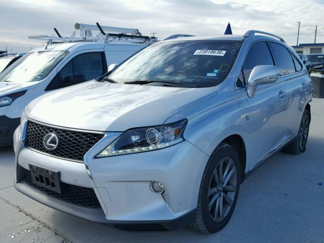 2T2BK1BA2DC212887 - 2013 LEXUS RX 350 SILVER photo 2