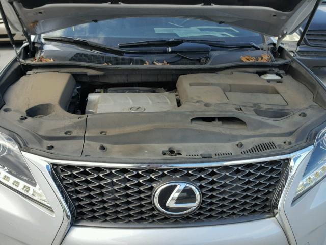 2T2BK1BA2DC212887 - 2013 LEXUS RX 350 SILVER photo 7