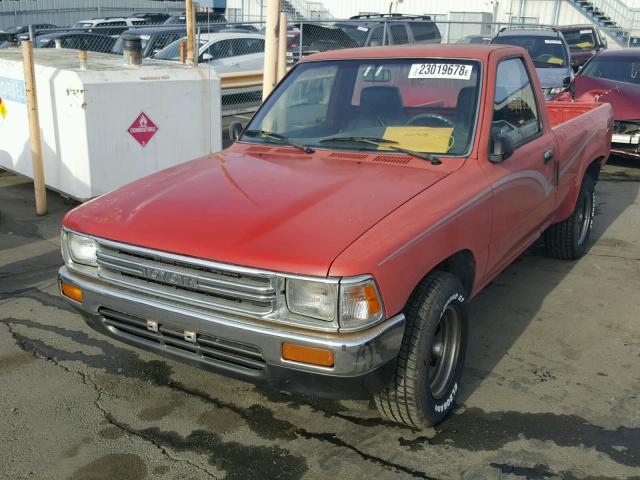 JT4RN81P5K0020380 - 1989 TOYOTA PICKUP 1/2 RED photo 2