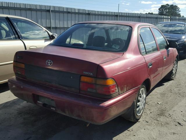 2T1AE04B7SC093805 - 1995 TOYOTA COROLLA BURGUNDY photo 4