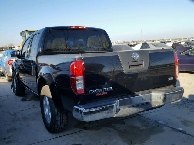 1N6AD07U87C409435 - 2007 NISSAN FRONTIER C BLACK photo 3